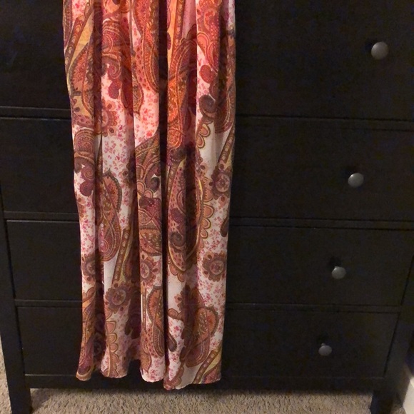 Pink and Orange Maxi Dress - Picture 4 of 15